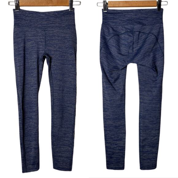 Outdoor Voices Cropped Leggings Size XS TechSweat Flex crop Blue/Cream Space dye - Picture 1 of 16